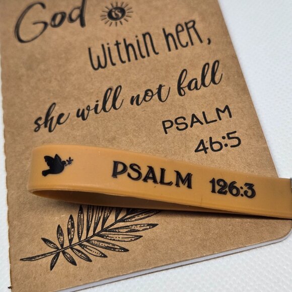 NEW INSPIRATIONAL FAITH CANVAS POUCH, NOTEPAD, PEN, BOOKMARK & KEYCHAIN GIFT SET - Picture 5 of 10